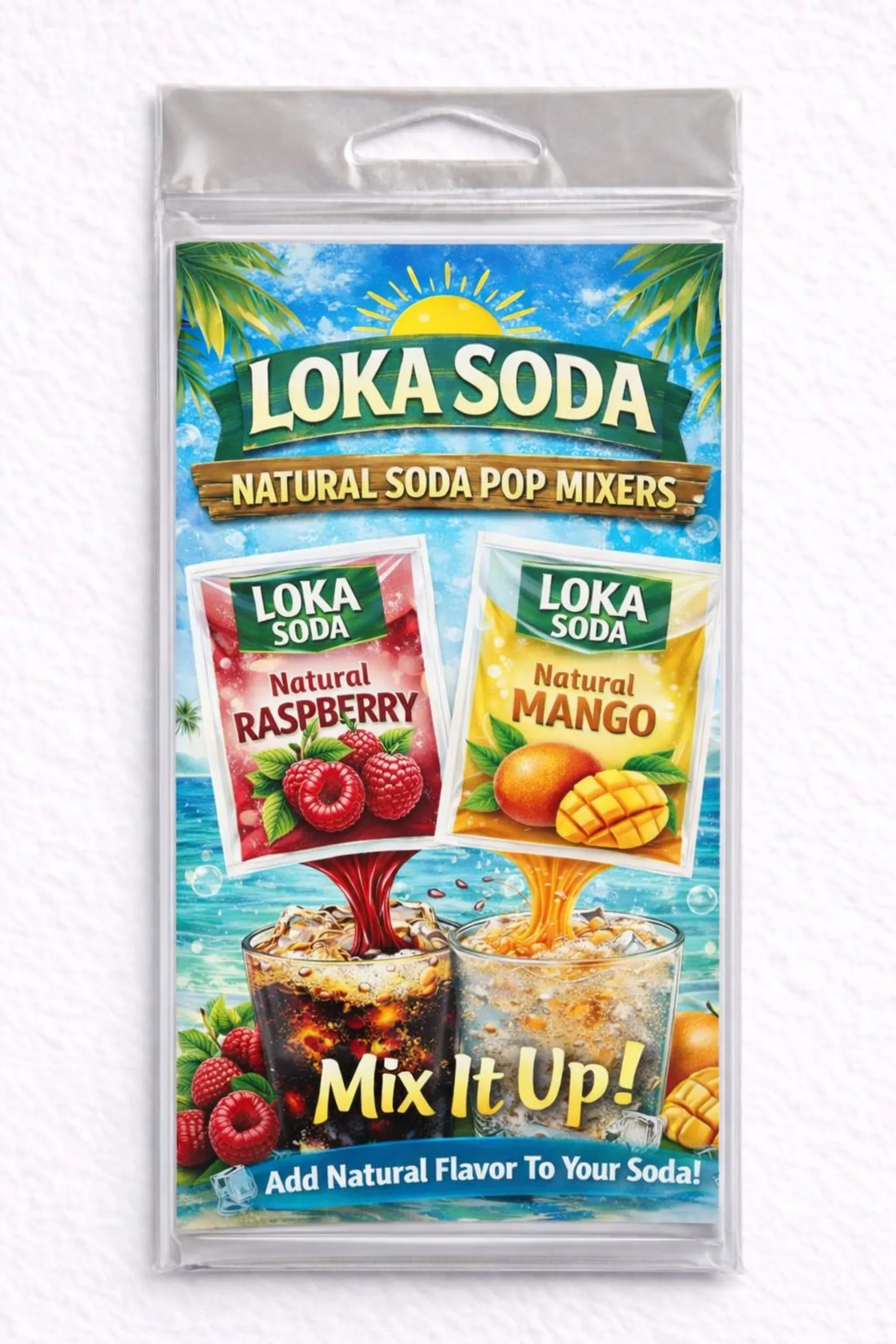 Loka Soda Natural Soda Pop Mixers Front Package